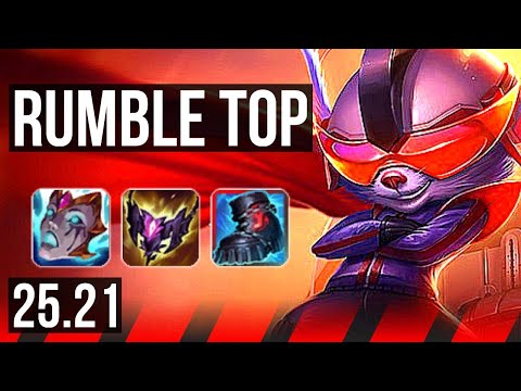 RUMBLE vs IRELIA (TOP) | 10/2/7, Legendary | KR Master | 25.21