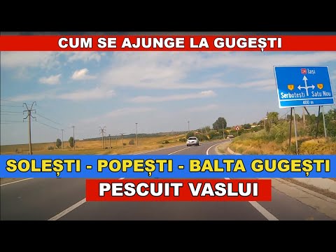 Ruta Solesti - Popesti - Balta Gugesti VASLUI traseu complet imagini video Full HD 1080p