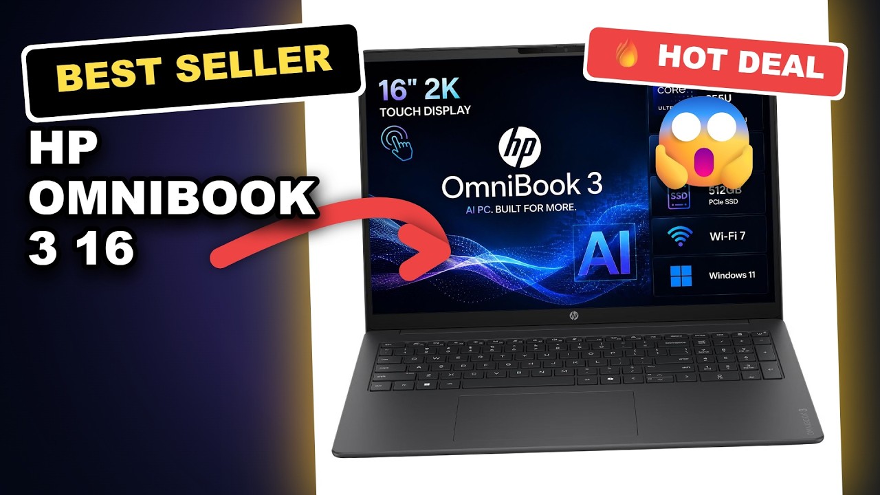 HP OmniBook 3 16 Business AI Laptop Tested: Is It Worth the Hype? review video