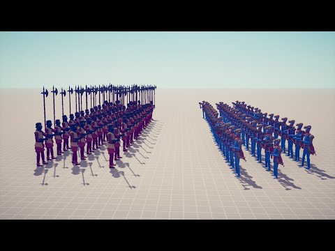 50 MELEE UNITS vs 50 MELEE UNITS - TABS - Totally Accurate Battle Simulator