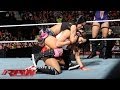 The Bella Twins The Funkadactyls Vs AJ Lee Tamina Snuka Alicia Fox Aksana Raw Jan 27 2014