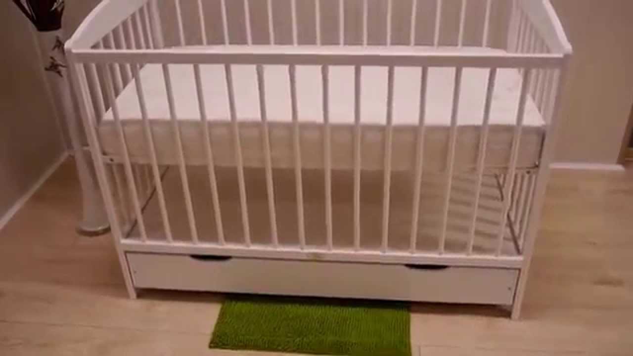 Łóżeczko dziecięce z szufladą kolor BIAŁY KRAKÓW