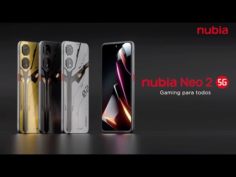 thumbnail video image 2 of Nubia Neo 2 5G 256+8 GB Plateado NUBIA Gaming gatillos, 2 of 6