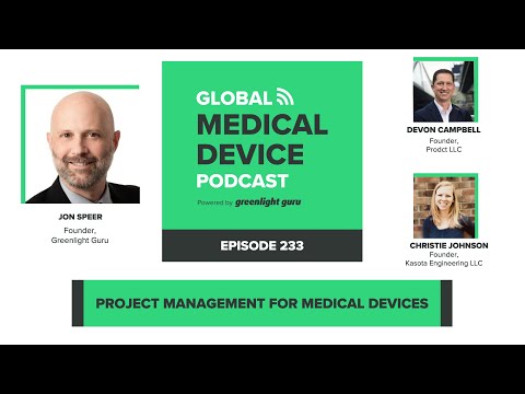 Project Management for Product Development of Medical Devices