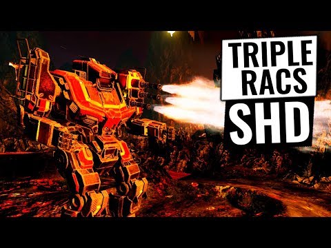 TRIPLE RAC DAKKA - Shadow Hawk Build - Mechwarrior Online 2018 MWO - TTB