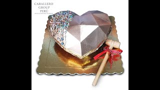 Aprende a hacer un corazón diamante de chocolate