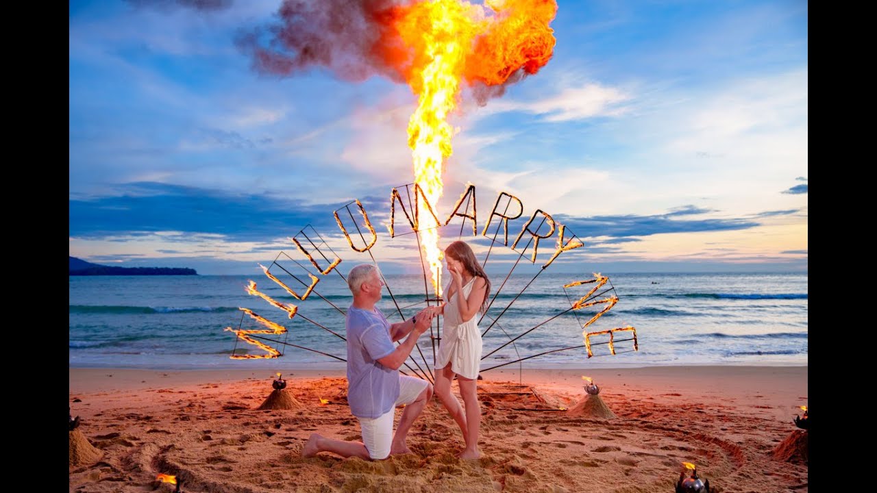 The best beach engagement in Phuket 2022- BESPOKE EXPERIENCES- best proposal planner on the island