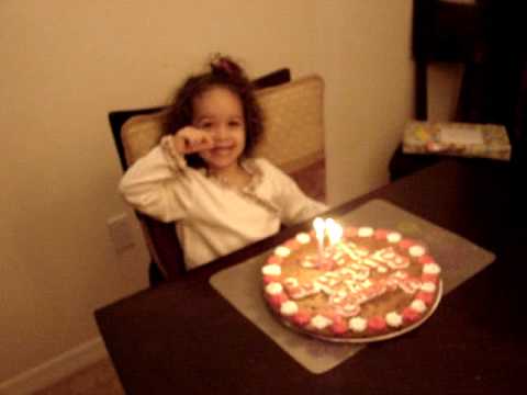 Yaira's 3rd Birthday Cake Cookie