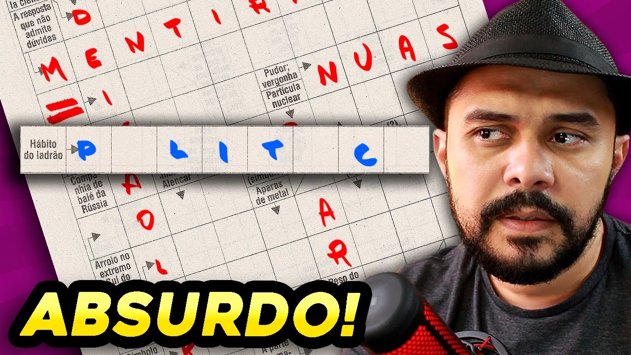 PALAVRAS-CRUZADAS de nível ABSURDO!