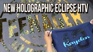 The New Holographic Eclipse HTV from SISER | Three New patterns (knockout design) How to Cut & Weed