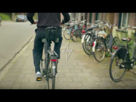 Voltano Fietszadel Met Rugsteun / Rugleuning - Zwart / Grijs - Verstelbaar - Waterdicht - Gratis Zadelstrop