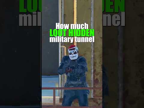 How much loot in military tunnel #rustconsole #rusttok #rustgame