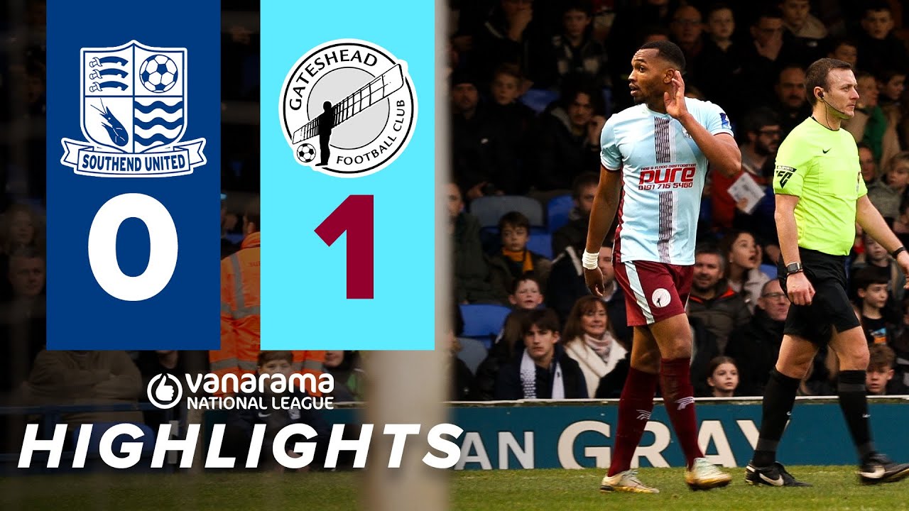 Dinanga hits 18th of the season to down Southend! 🐻 | Southend United 0-1 Gateshead | HIGHLIGHTS