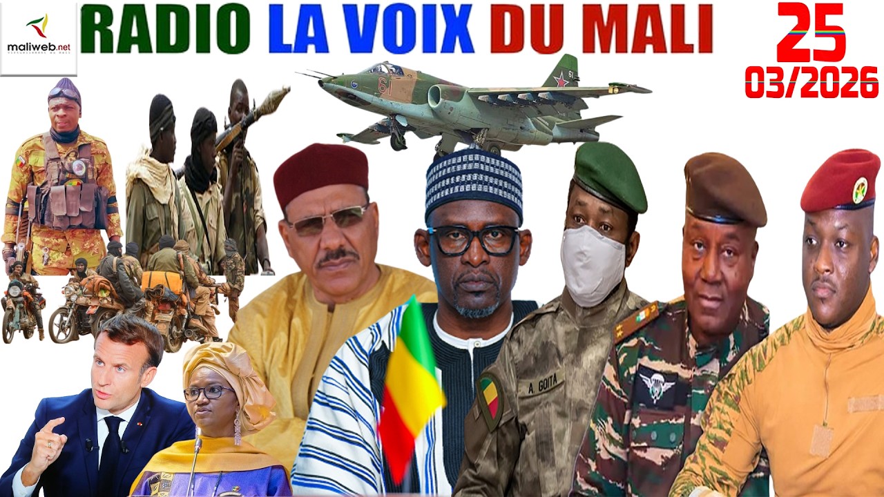 La Revue de Presse de la RADIO LA VOIX DU MALI du 25 Mars 2026