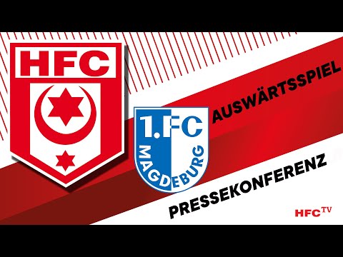 29. Spieltag 2021/22: 1. FC Magdeburg - Hallescher FC | Pressekonferenz nach dem Spiel