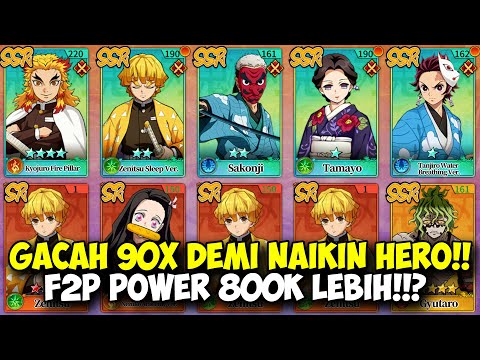 GACHA 90X LAGI DEMI UP HERO!! AKUN F2P POWER 800K TOP 20 ARENA!!? | Blade Of Pillar