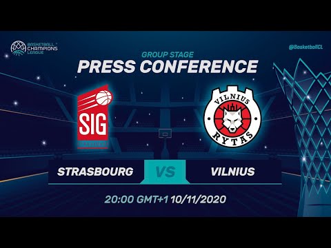 SIG Strasbourg v Rytas Vilnius - Press Conference | Basketball Champions League 2020/21