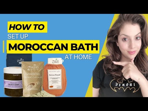 How to create a Moroccan Bath at Home | Exfoliating Glove Review | How to remove body tan at home