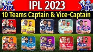 IPL 2023  All Teams Captain & Vice-Captain Lis