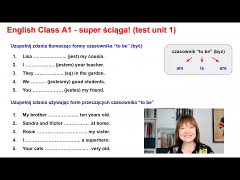English Class poziom A1 - test unit 1