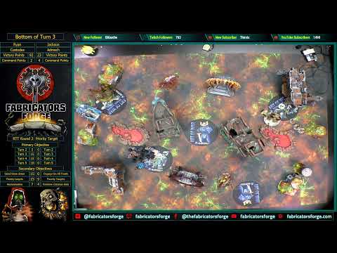 Fabricator's Forge June RTT Live! - Round 2 - Custodes vs Admech