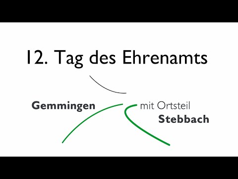 12. Tag des Ehrenamts, Gemeinde Gemmingen 2021