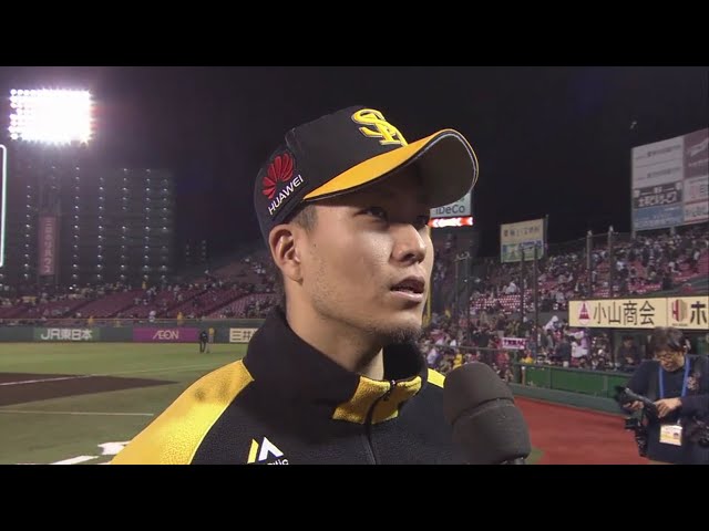 ホークス・千賀投手 ヒーローインタビュー 2018/5/15 E-H