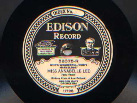 Miss Annabelle Lee By The Golden Gate Orchestra (California Ramblers), 1927