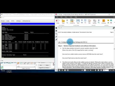 4.1.4.6 Lab - Configuring Basic Router Settings with IOS CLI
