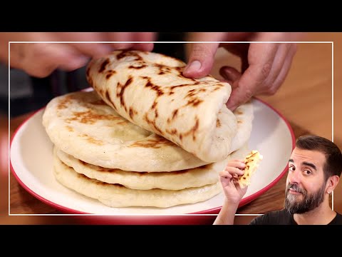 Pan PLANO TURCO BAZLAMA | Pan en SARTÉN SIN HORNO Fácil y Delicioso