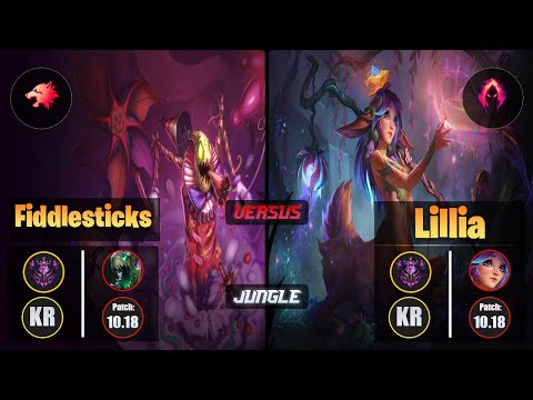 Master FIDDLESTICKS [Predator] (Jungle) VS  LILLIA - Master KR Patch 10.18