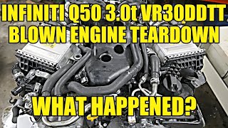 Blown Engine Teardown: VR30DDTT Infiniti Q50 3.0 Twin Turbo V6. What Failures Will I Find Inside?