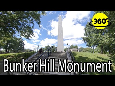 360° Video |  Bunker Hill Monument | Boston Massachusetts