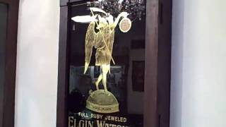 preview picture of video 'Elgin National Watch Co. Father Time buffing cabinet'