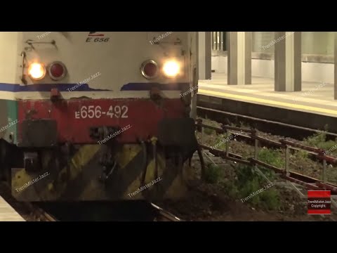 Arrivo e partenza treno intercity notte trenitalia Siracusa-Roma. TreniMisterJazz.