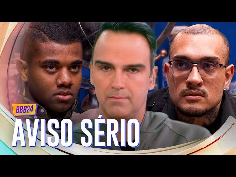 TADEU SCHMIDT WARNS DAVI AND MC BIN LADEN: "PHYSICAL AGGRESSION IS UNACCEPTABLE!" | BBB 24