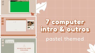 🍂 Autumn computer intro and outro template | free aesthetic intros pastels