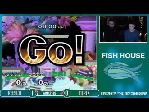 Fish House 2 SSBM - Derek (Marth) Vs. Reesch (C. Falcon) Winners Semis