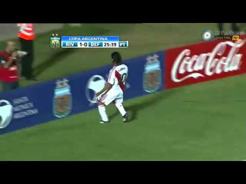 Gol del Chori Domínguez   River 1 vs Defensores de Belgrano 0   Copa Argentina 2011 FUTBOL RETRO TV