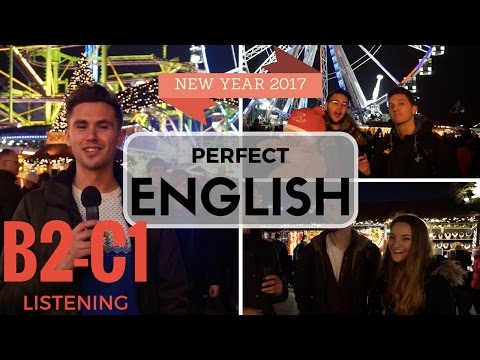 イギリス英語。新年の決意2017年 ロンドンインタビュー (British English: New Years Resolutions 2017 - London Interviews)