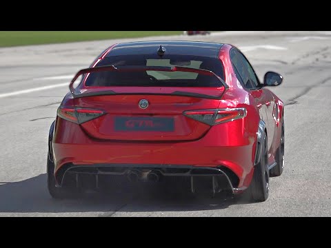 Supercars & Hypercars Accelerating on Closed Runway | NEW Giulia GTAm, Chiron, Agera, Zonda & More!