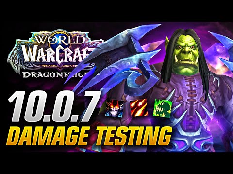 Patch 10.0.7 PTR Warlock Damage Testing for All 3 Specs!