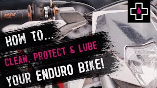 How to Clean, Protect and Lube your Enduro Motorbike // Muc-Off