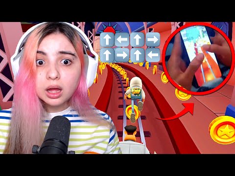 reacting to handcam of pro players doing no coin from subway surfers 🍷🗿
