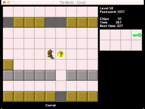 CCLP1 level 58 solution - 327 seconds