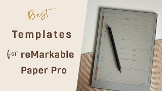 reMarkable Paper Pro Templates - BEST reMarkable Planner