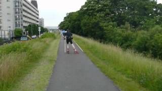 preview picture of video 'Roller blades and Trekking poles'