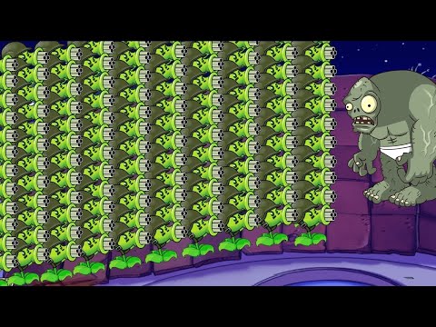 Plants vs Zombies Hack Epic | 999 Gatling Pea vs 999 Gargantuar