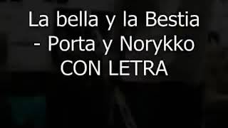 LA BELLA Y LA BESTIA LETRA porta