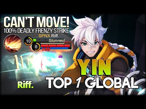 Deadly Frenzy Strike! Riff. Top 1 Global Yin - Mobile Legends: Bang Bang
